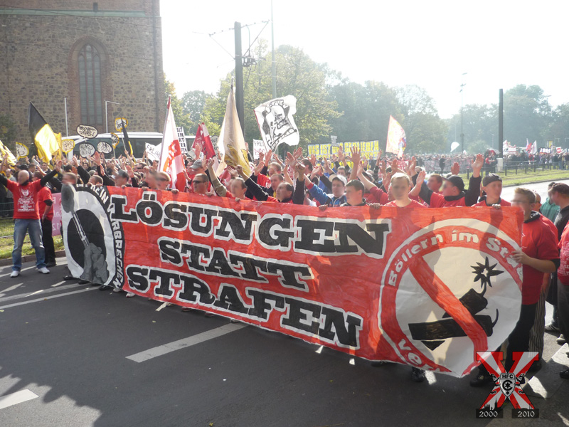 Fandemo zum Erhalt der Fankultur in Berlin